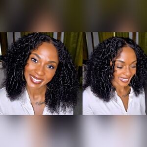 Kinky Curly Wig With Finger Coils